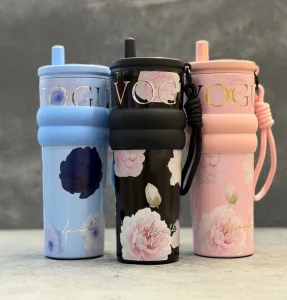 تراول ماگ ۷۱۰ میل vogue طرح گل وارداتی